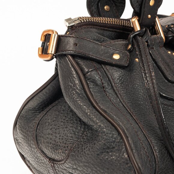 Chloe Paddington Brown Pebbled-Leather Handbag - Picture 7 of 14